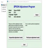 Epson Stylus NX420 Adjustment Program