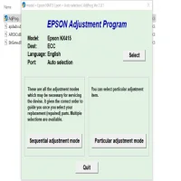 Epson Stylus NX415 Adjustment Program