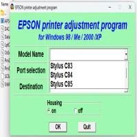 Epson Stylus C85 Adjustment Program