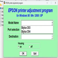Epson Stylus C63 Adjustment Program
