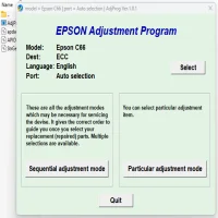 Epson Stylus C66 Adjustment Program