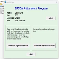 Epson Stylus C48 Adjustment Program